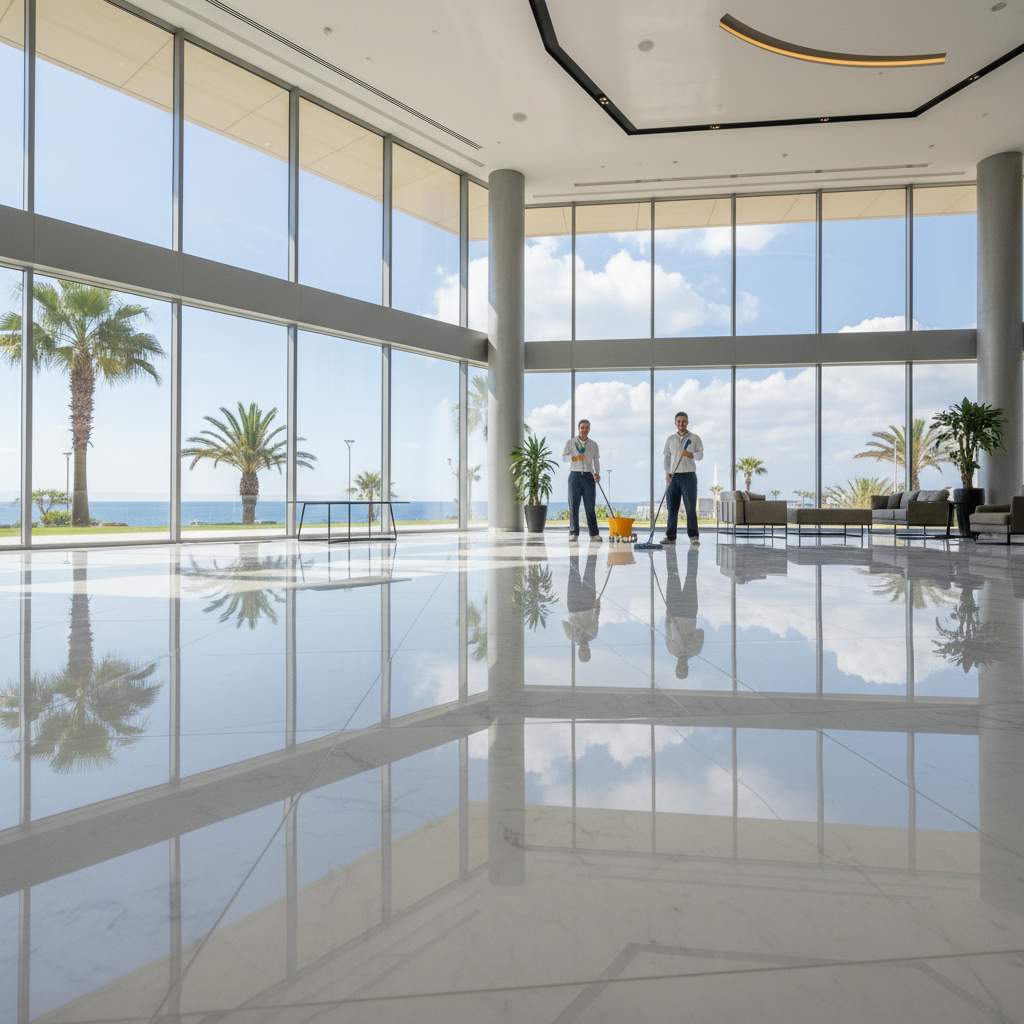 Kıbrıs'ta Profesyonel Zemin Temizliği ve Cilalama