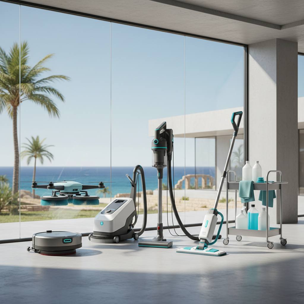 Kıbrıs Temizlikte Kullanılan Profesyonel Ekipmanlar